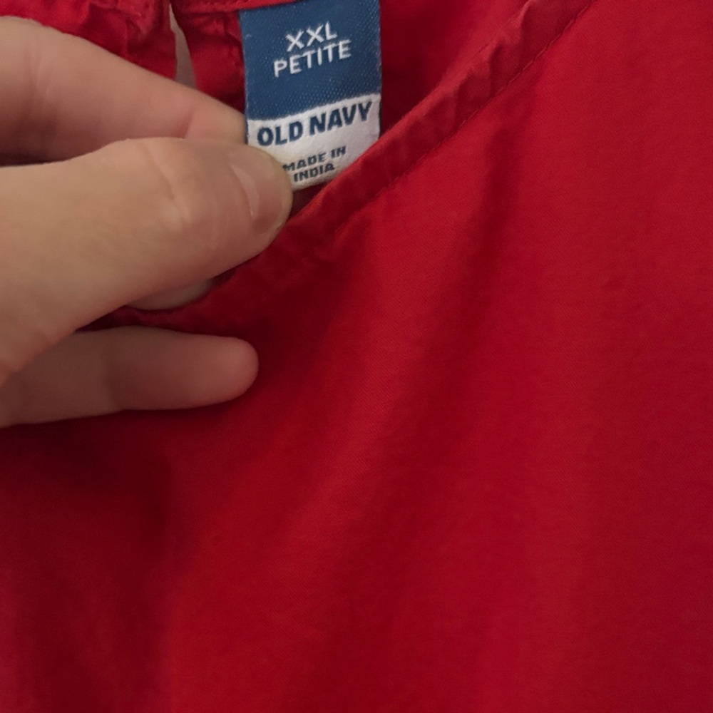 Old Navy Vibrant Red Long Sleeve Dress - Picture 2 of 2